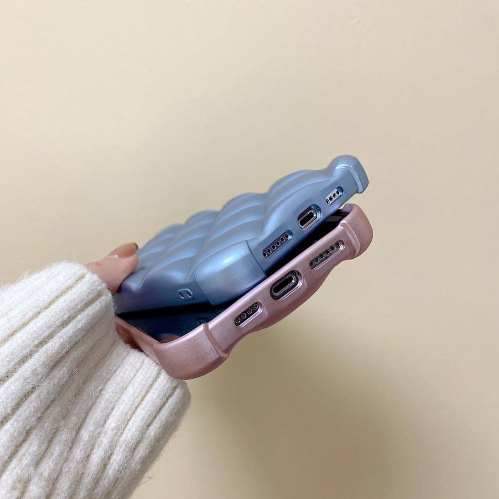 Matte 3D Rhombus Handyhülle für iPhone 14 12 11 13 Pro Max Mini Xr X Xs 7 8 Plus Se Weiche Silikonhülle