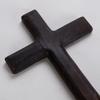 Wooden Wall Cross Rustic Decor Distressed for Prayer Corners, Entryways