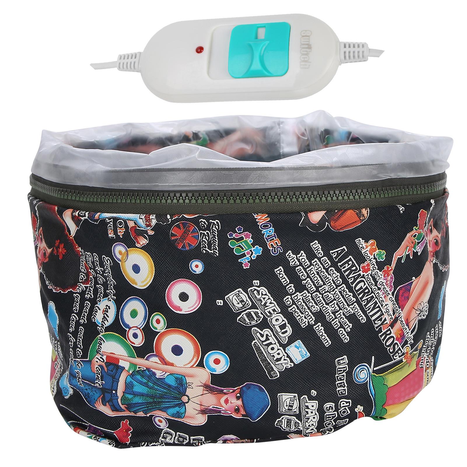 

3 Gears Hair Steamer Cap Heating Oil Treatment Baking Hat Nourishing Hair Care Tool EU