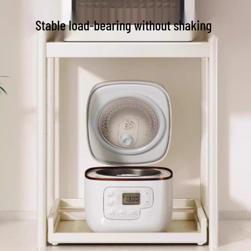 Bieying 2-Tier Pull-Out Kitchen Countertop Storage Rack