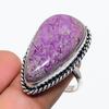 Purpurite Gemstone 925 Sterling Silver Jewelry Ring Size Adjustable SU-10615