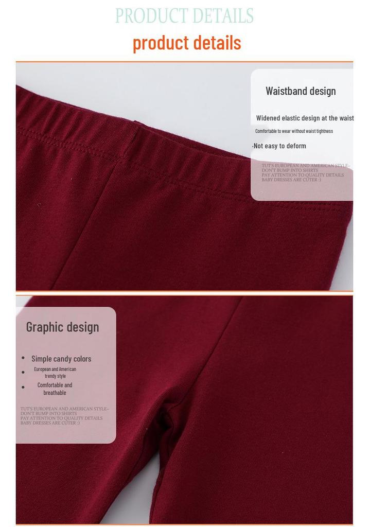 Frühling Herbst Bonbonfarbe Kinder Leggings - Europäischer & Amerikanischer Stil