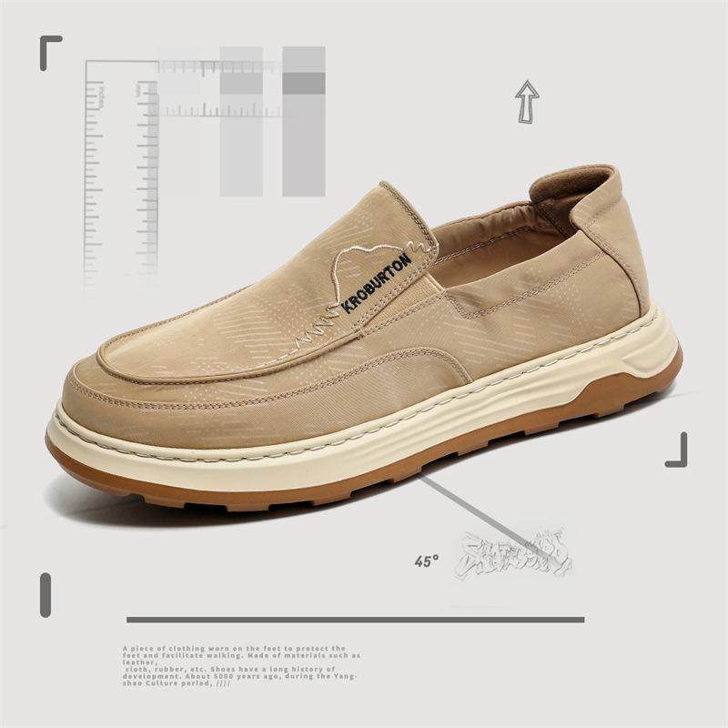 

Men s shoes summer new breathable canvas shoes men s students Korean version versatile little white shoes platform sports board shoes 44 хаки
