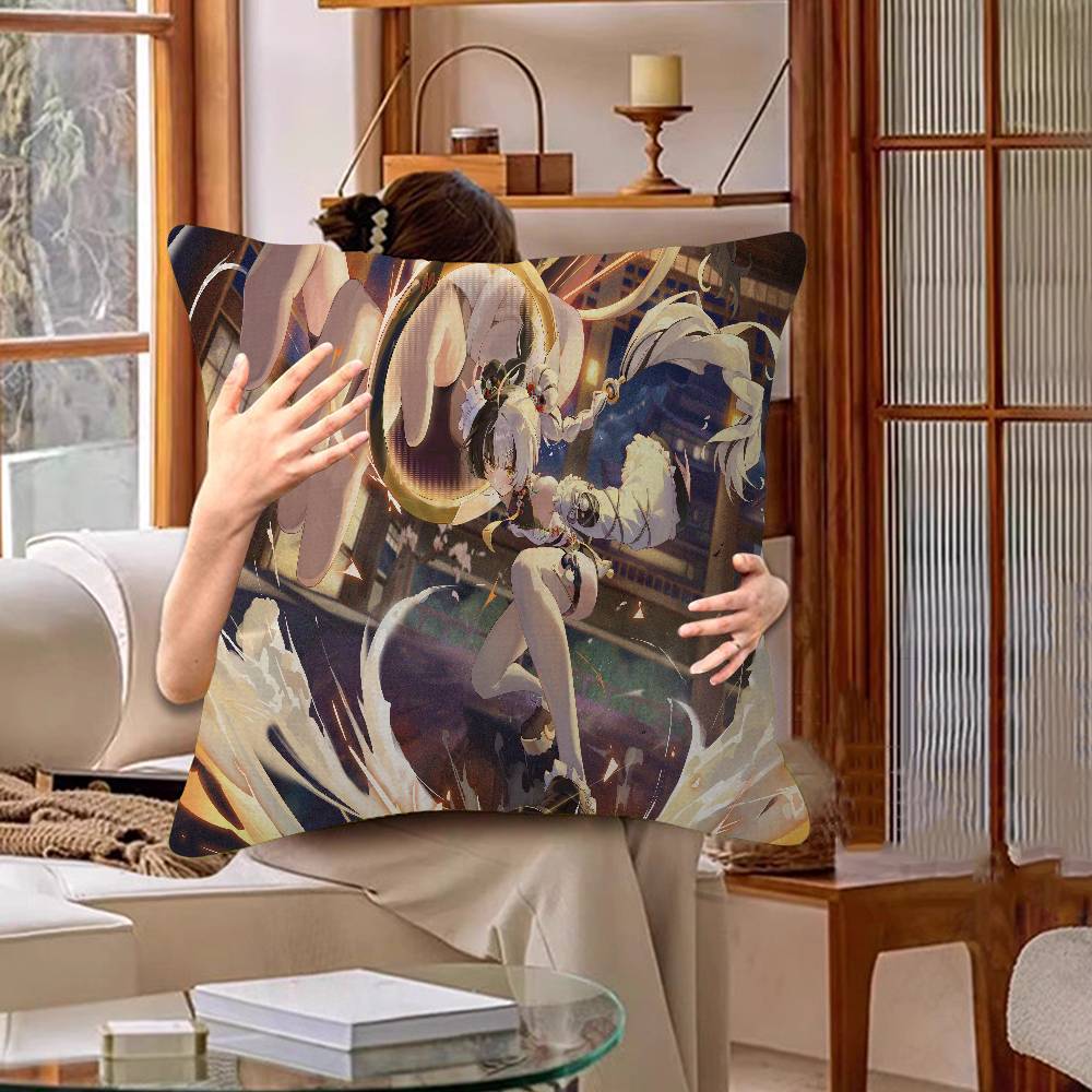 Zenless Zone Zero Dialyn Cushion Cover Pillow Cover Decor Pillowcase Printed Cushion Case For Couch