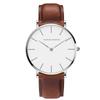 Simple Hannah Martin Watch Fashion Casual Business Watch Japanese Quartz Movement 40mm Dial Genuine Leather Band Men's