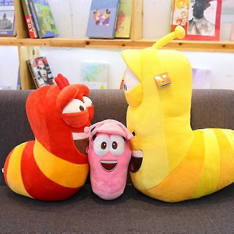 3pcs/lot Korean Anime Fun Insect Slug Creative Larva Plush Toys Cute Stuffed Worm Dolls For Children Birthday Gift Hobbies 3pcs