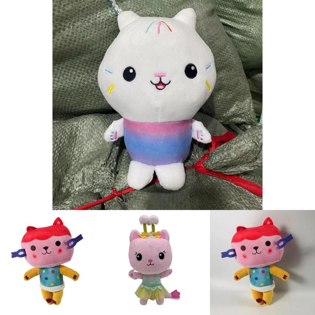 Adorable Gabby Dollhouse Plush Toy Mercat Cartoon Stuffed Animal Mermaid Cat Plushie Doll