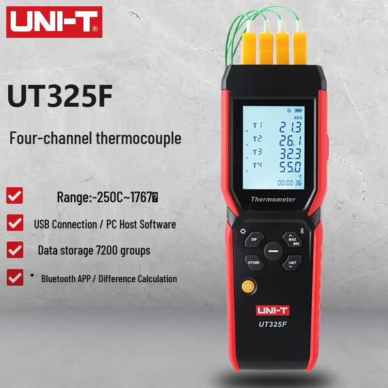 UNI-T UT325F 4-Channel Industrial Thermocouple Thermometer (CN version)
