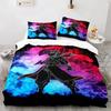 Comforter 3D Print Fairy Tail Anime Natsu Bedding Set Bed Set Comforter King Queen Size Boys Adult