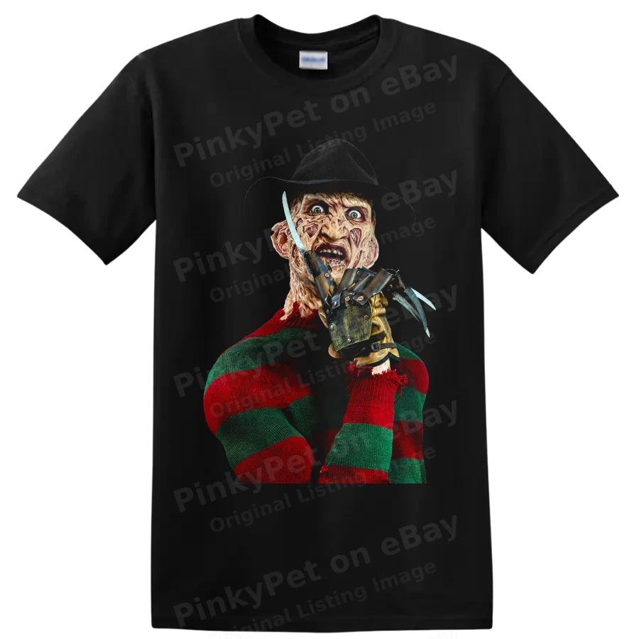 Freddy Krueger Nightmare on Elm Street Horror T Shirt Claw Glove Movie Retro Tee