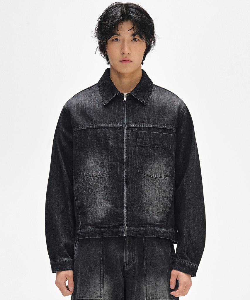 Decet Denim Zip Jacket Dcjk002Blacka