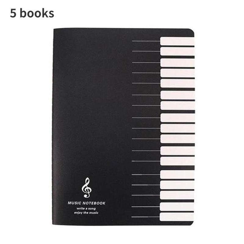 

5 книг Музыкальная тетрадь Фортепиано Скрипка Книга Универсальный Высокое качество тетради Инструмент Пять строчек Музыка 18 Практика 5 books