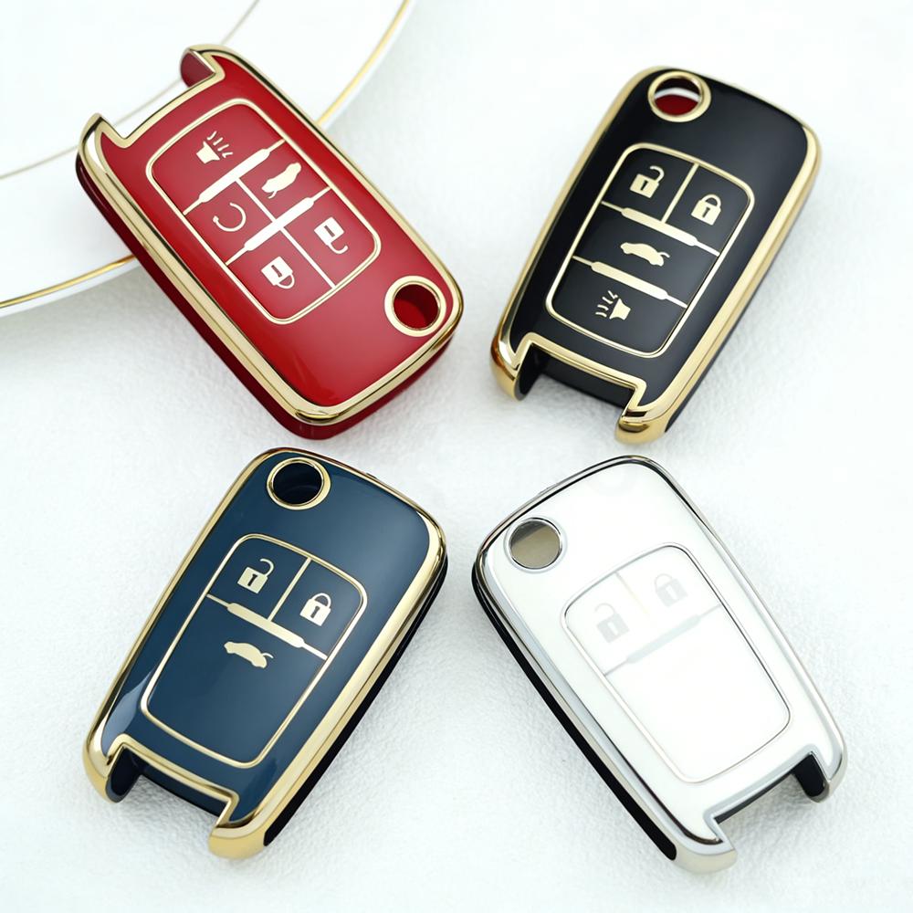 2/3/4/5 Buttons Car Flip Key Cover Case For Chevrolet Cruze Aveo For Buick Opel Corsa Antara Zafira Meriva Insignia Keychain