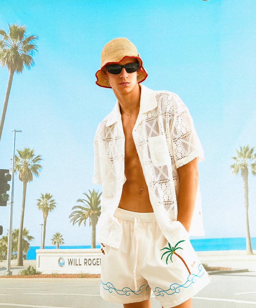 SUNDAY FRUIT MARKET Sun Beach Short Ivory