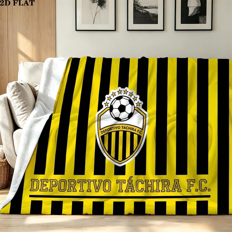 Deportivo Chicara FC Print Flannel Blanket High Quality Warm Comfortable Cover for All Seasons Perfect for Gifts Home Decor