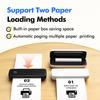 Bisofice A4 Portable Thermal Transfer Printer Wireless&USB Connect Connect with Mobile Computer 56mm 77mm 107mm