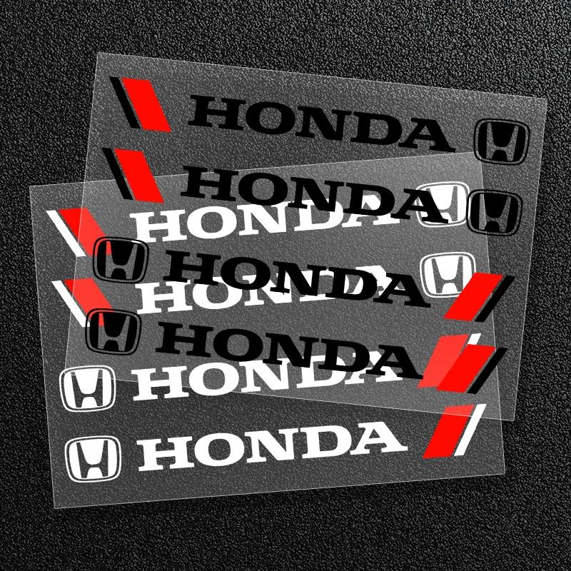 4x Car Styling Car Door Handle Decals Design Stickers Vinyls Decals For Honda Civic xrv hrv crv brv City Accord Fit Jazz Insight
