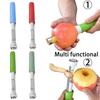 Kitchen Gadgets 2 In 1 Fruit Core Remover Stainless Steel Telescopic Fruit Peeler Anticorrosive Rust-proof Fruit Pitter Potato