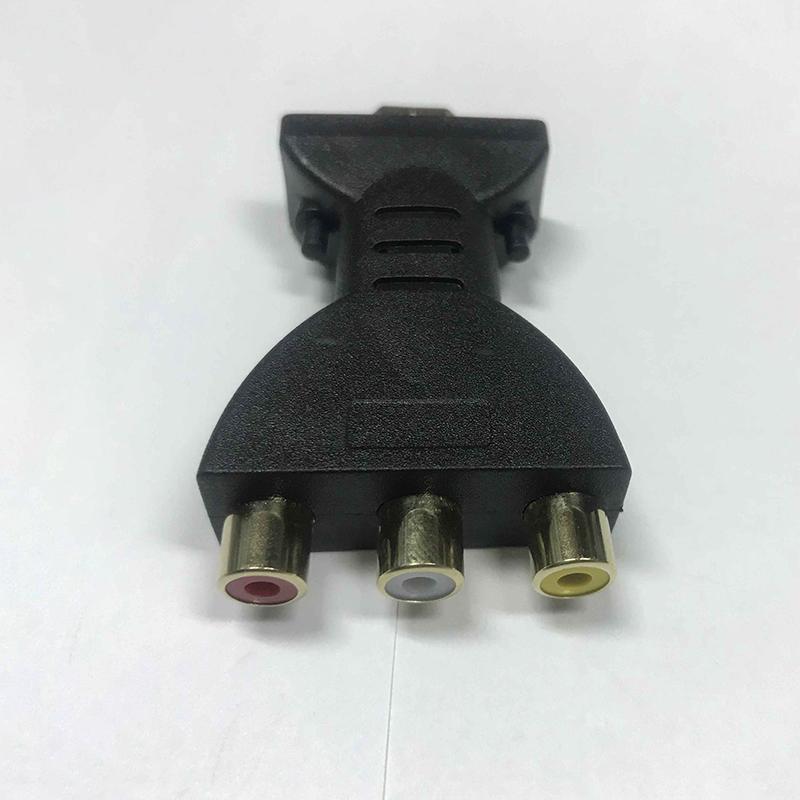 -Compatible To 3 RGB RCA Video Audio Adapters -Male To 3 RCA Video Audio Adapter Component Connector