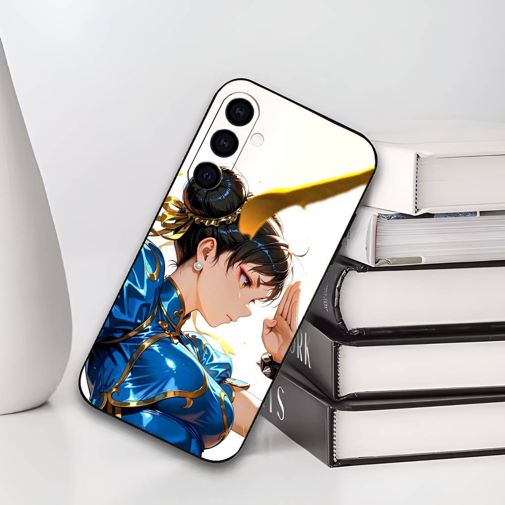 S-Street Fighter ChunLi Chun Li Phone Case Silicone Soft For Samsung Galaxy A73,A72,A71,A70,A53,A52,A51
