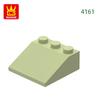 Non-Toxic 50Pcs/Lot 4161 Slope 25 3X3 Building Blocks Moc Construction Accessories Compatible With Bricks Children Toys Gift Box
