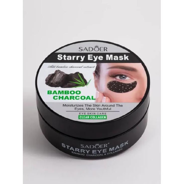 Sadoer Hydrogel Eye Patches 60PCS - Anti-Aging, Reduce Puffiness, Dark Circles, Wrinkles. Water-Soluble Collagen & Hyaluronic Acid Eye Masks with