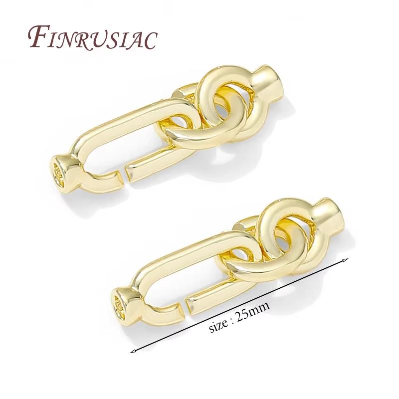 18K Gold Plated Lock For Bracelets,Clasp For Jewelry Connectors,Decorative Pearl Clasp,DIY Jewelry Making Supplies
