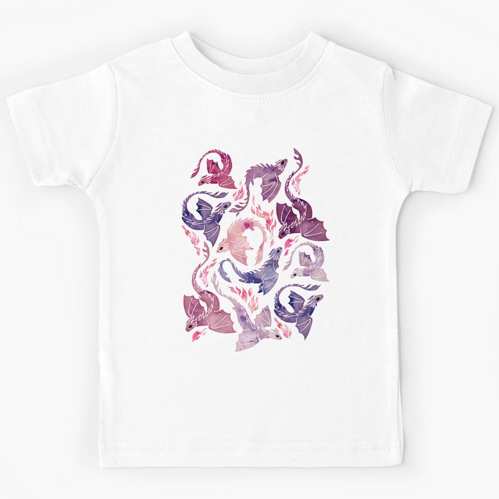 Dragon fire pink & purple Kids T-Shirt 120
