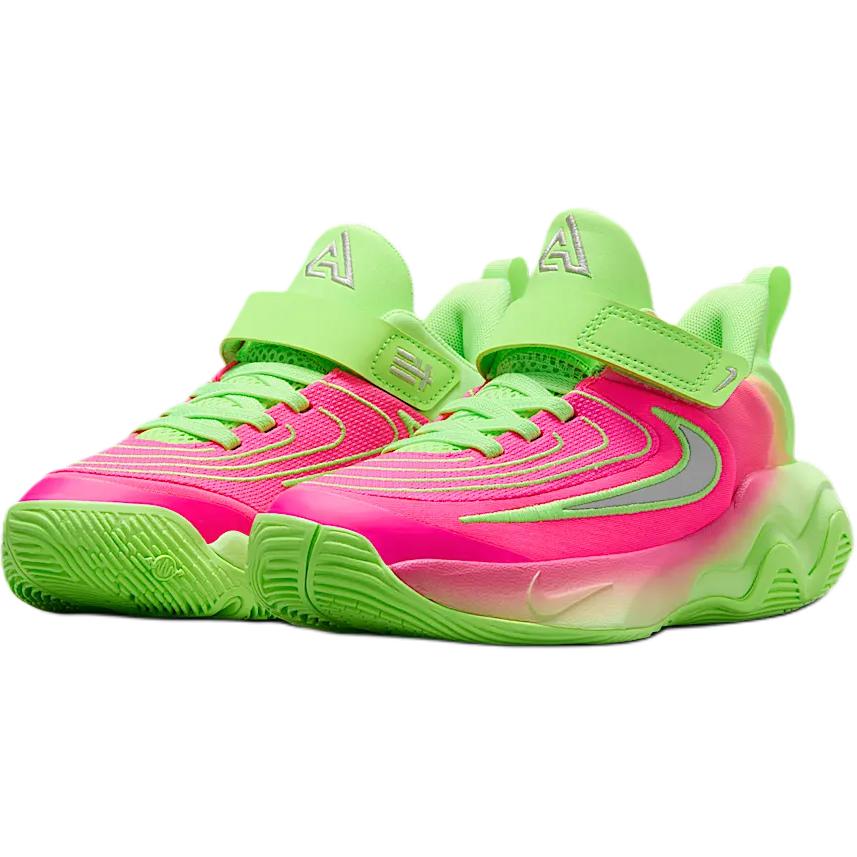 Nike Giannis Immortality 4 PS Eva Dětské tenisky Růžová Lime-Blast Hyper-Pink FZ6733-304