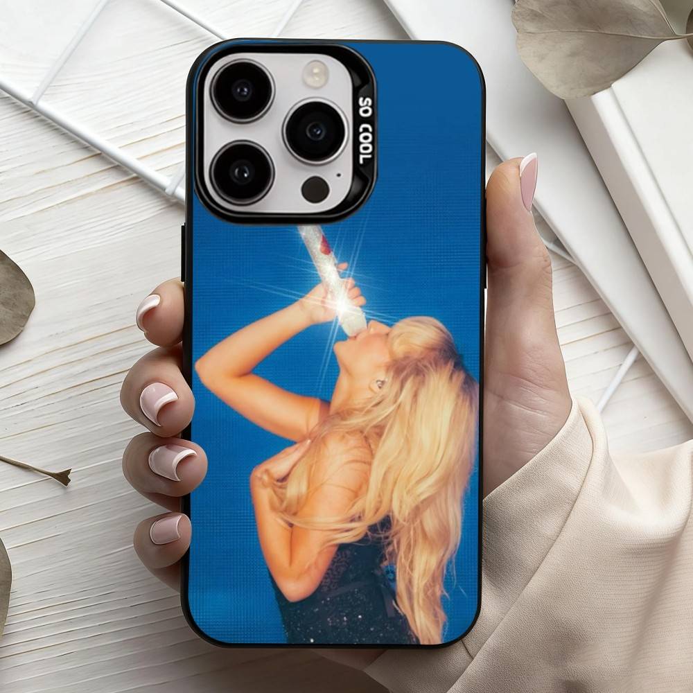 Singer S-Sabrina C-Carpenter  Phone Case For iPhone17,16,15,14,13,12,11 Plus,Pro Max Candy Silver Plated Inside Cover