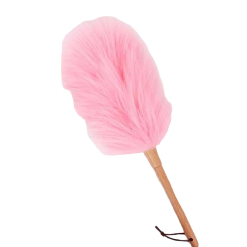 Washable Dust Duster Soft Brush Wool Dust Collector Household Cleaning Wool Duster Car Cleaning M розовый
