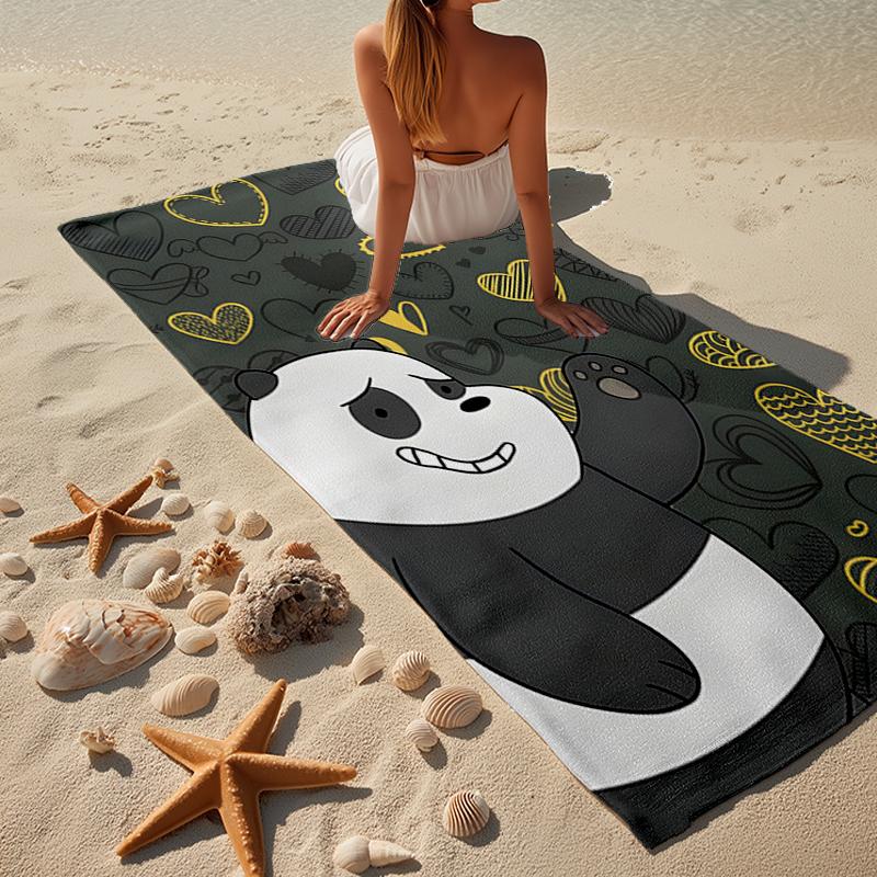Nightly Friends bears Adventure Beach Towel, Super Soft Microfiber, Gift for Her/Him, Birthday, for Pool, Beach, Travel, Home Decor Fan gifts