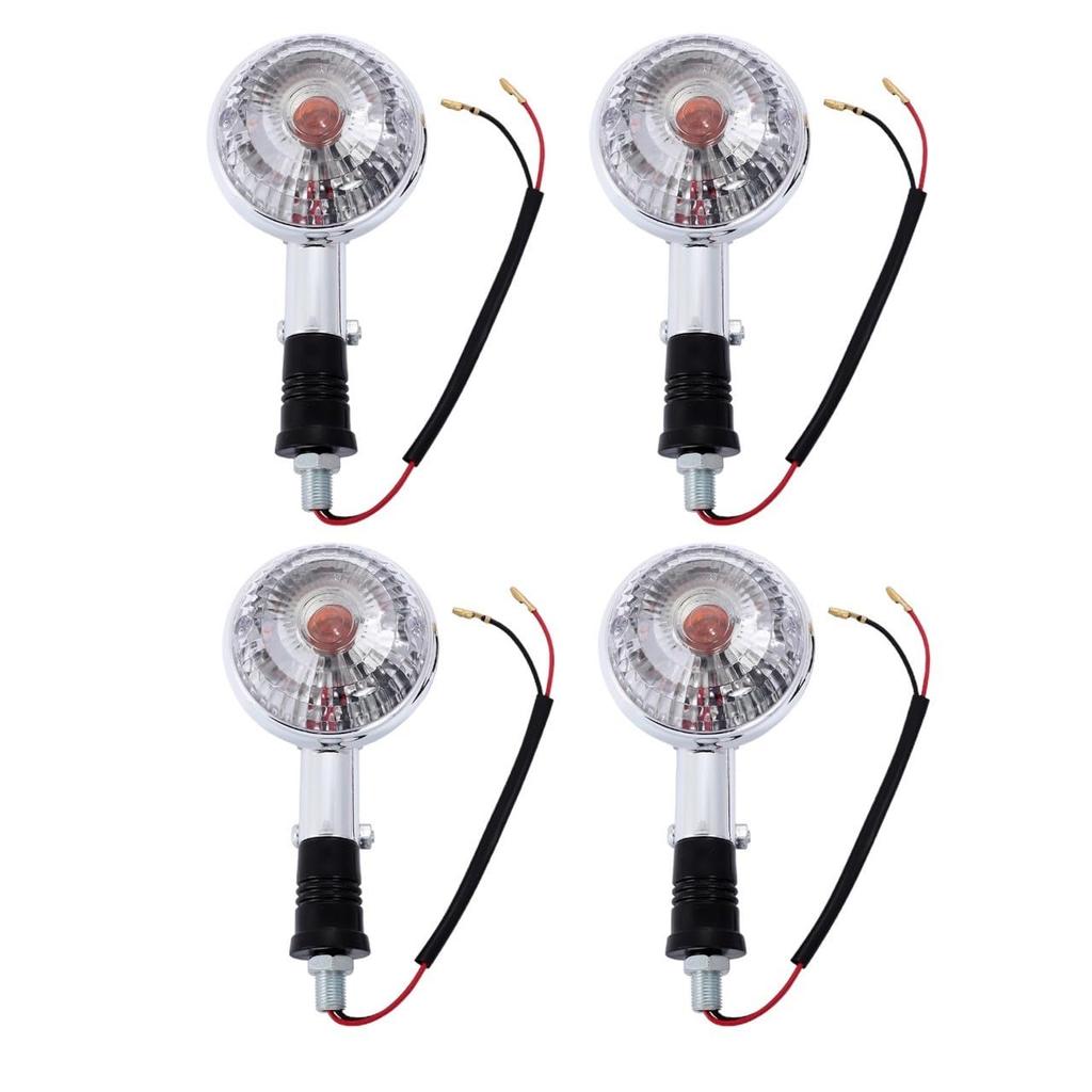 Kanoan Turn Signals for Yamaha 4 Piece Set, Amber, Clear, Left and Right