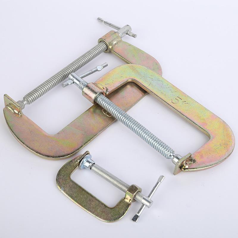 Alloy Steel G-Type Deep Throat Woodworking Clamp Fixture