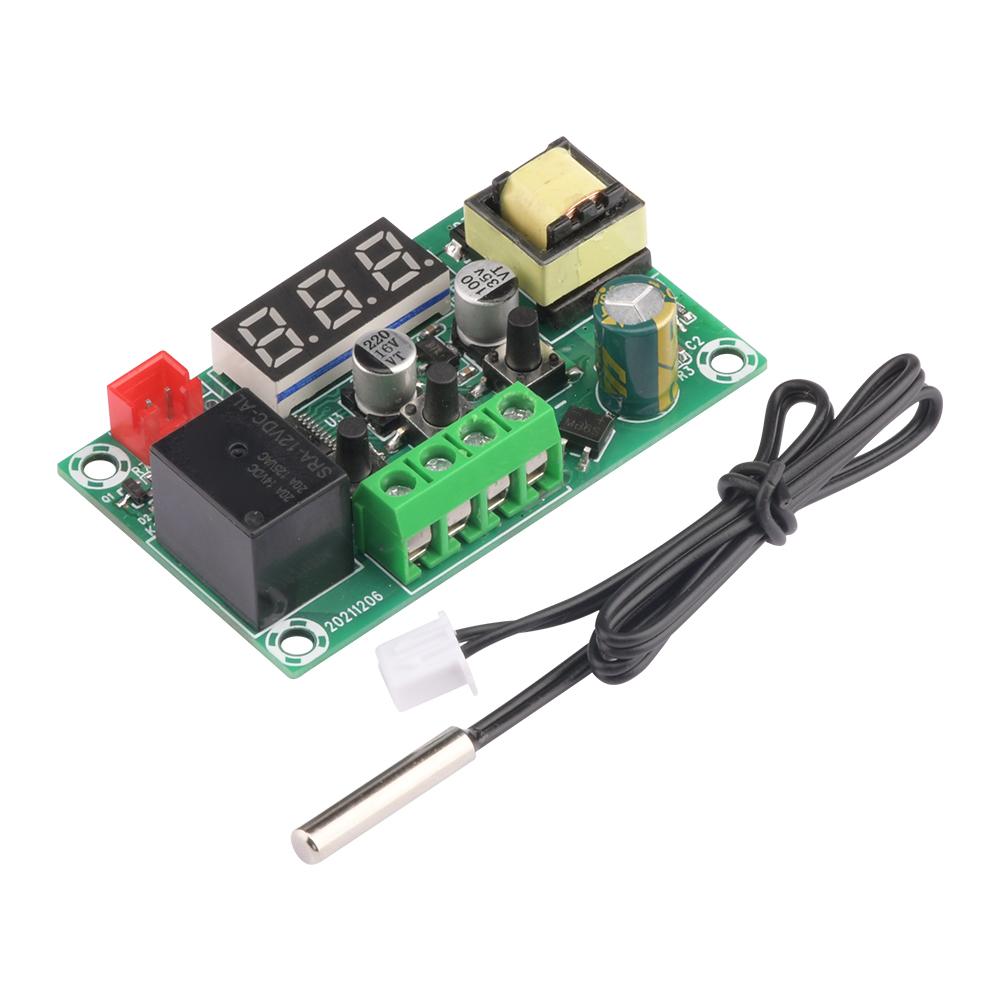 W1209 AC110-220V LED Digital Constant Temperature Controller Thermometer Switch Module Waterproof NTC Sensor Red Display