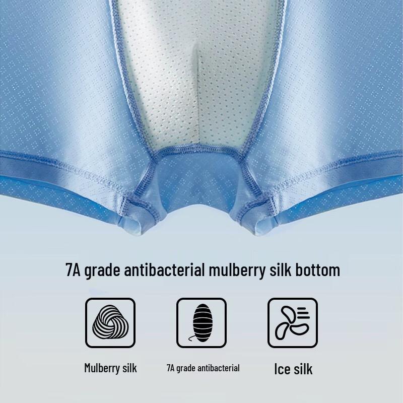 Urban Beauty Men's Ice Silk Boxer Briefs 3-Pack