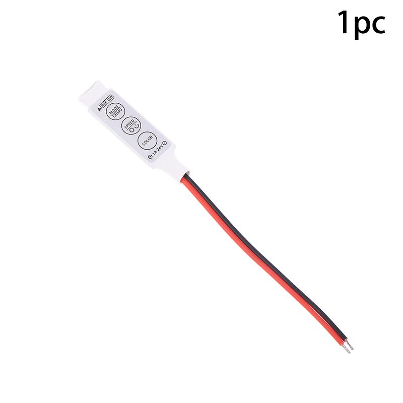2/1Pcs Mini 12V-24V LED Light Dimming 3 Keys Controller Dimmer Driver And Switch 3528 5050 5630 SMD LED Strip Lights