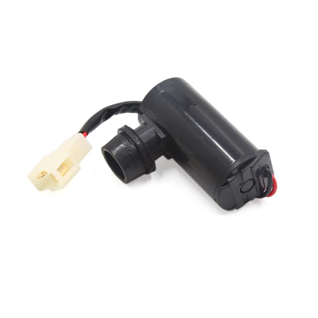 uxcell Universal Windshield Washer Pump Motor 2 Terminals for Car White Black