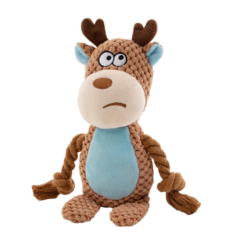 

Plush Puppy Chew Toy Interactive Pet Chew Toys Funny Squeaky Plush Dog Toys Cat 9