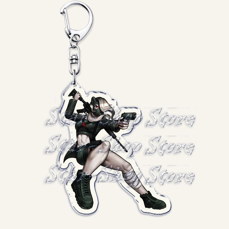 Heiße Spiel-Schlüsselanhänger für Damen-Accessoires Tasche Damon Maitsu Eva Tsunaka Wolfgang Akire Kai Monteago Schlüsselanhänger Schmuck Fans Geschenke