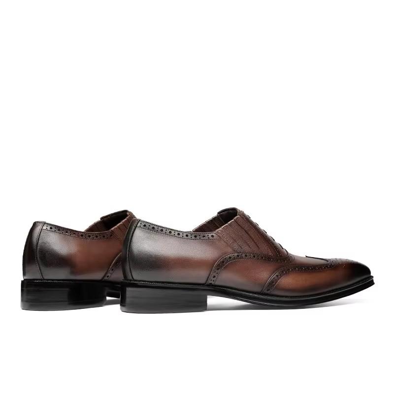 Men's leather shoes, made of genuine leather, British style, handmade shoes for men, formal wedding, Oxford style, British style
