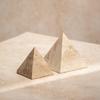 Hestia Travertine Pyramid - 10cm