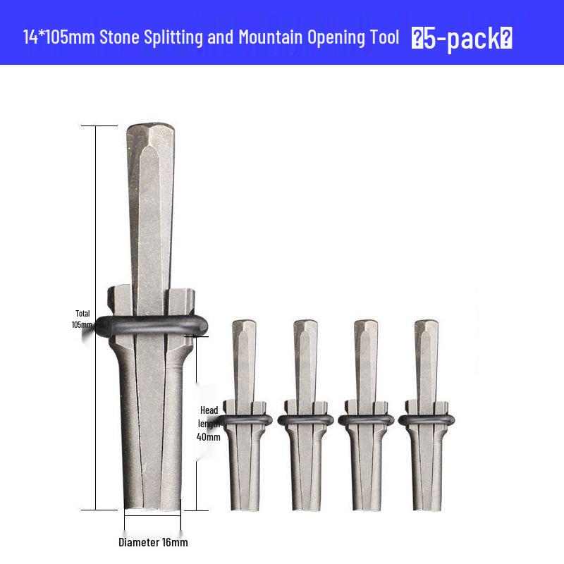 

Stone Splitting Wedge & Rock Breaking Chisel Tool Set