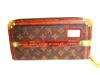 Authentic LOUIS VUITTON Monogram Brown Leather Trunk Time Zippy Wallet #a064  Refurbished