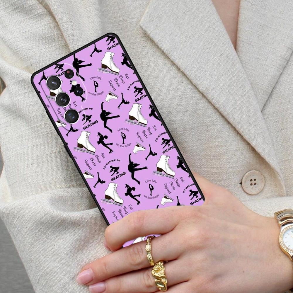 Figure Skating Ice Skating Cell Phone Case for Samsung Galaxy S26 Ultra S25 S24 S23 S22 S21 S20 Note10 Cover
