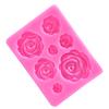 Silikonowe Formy Kwiat Róży Ślubne Toppery do Babeczek Fondantowe Narzędzia do Dekoracji Tortów Sugarcraft Cukiernictwo Cukierkowa Masa Plastyczna Formy do Czekolady Gumpaste
