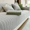 Universal Sofa Cover Sofa Pad Chenille Vertical Stripes Sofa Cushion for Living Room Non-Slip Couch Cushion Armrest Backrest