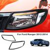 Rear Lamp Hoods Head Light Cover Tail Lights Cover For Ford Ranger 2012- Wildtrak XLT XL For Ford Ranger Raptor Lamp Cover