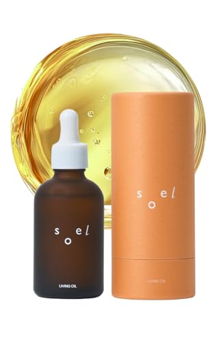 Soel Living-Oil Organic Sesame Oil, 60mL, a moisturizing booster oil made with USDA-certified Sri Lankan king sesame. Highly moisturizing, non-greasy,