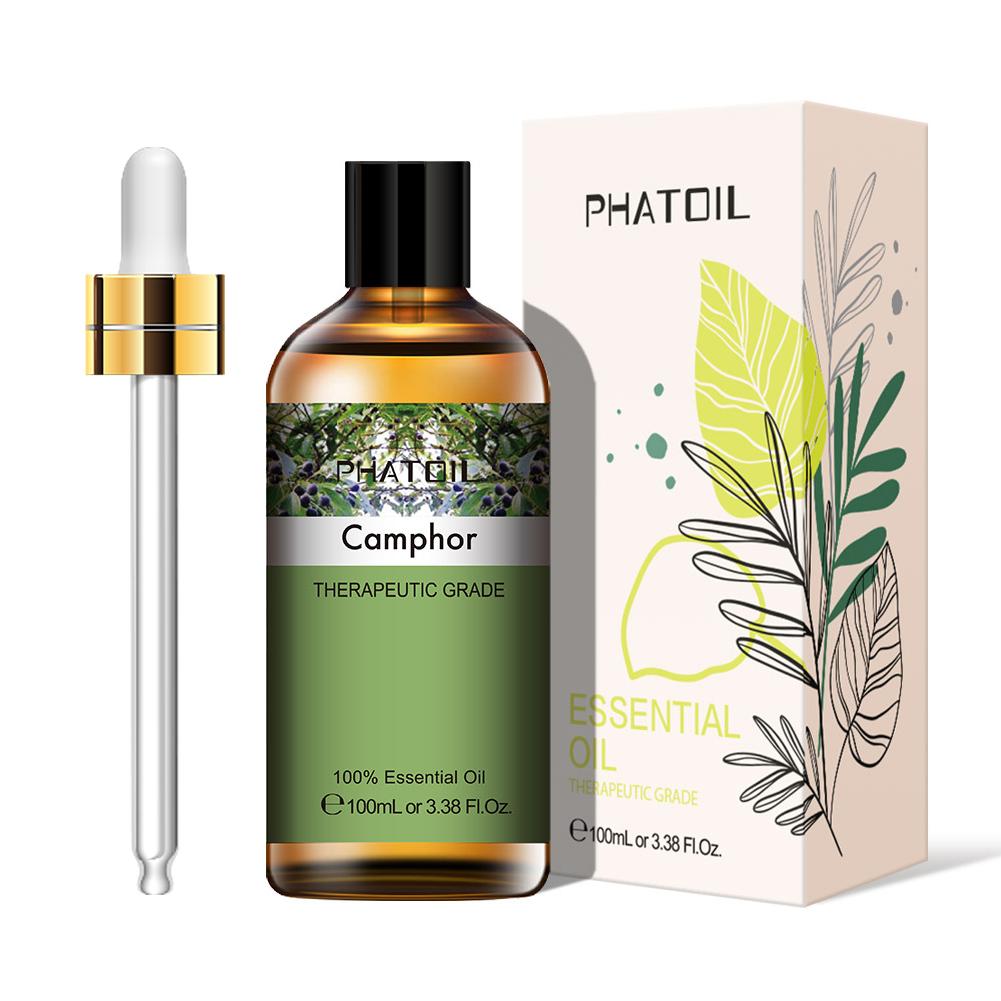 PHATOIL 100ML Trandafir Vanilie Lavandă Scorțișoară Mentă Uleiuri esențiale de arbore de ceai pentru aromaterapie Difuzor Baie Masaj Relaxare Îngrijirea părului și a pielii